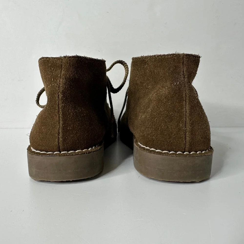 Crewcuts J Crew Boys Brown Suede Chukka Ankle Boots Lace Up Little Kids Size K10